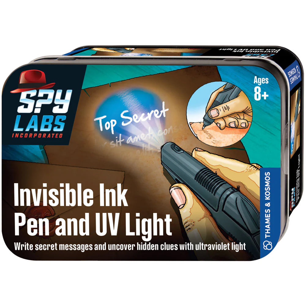 Spy Labs Tins - Invisible Ink Pen and UV Light