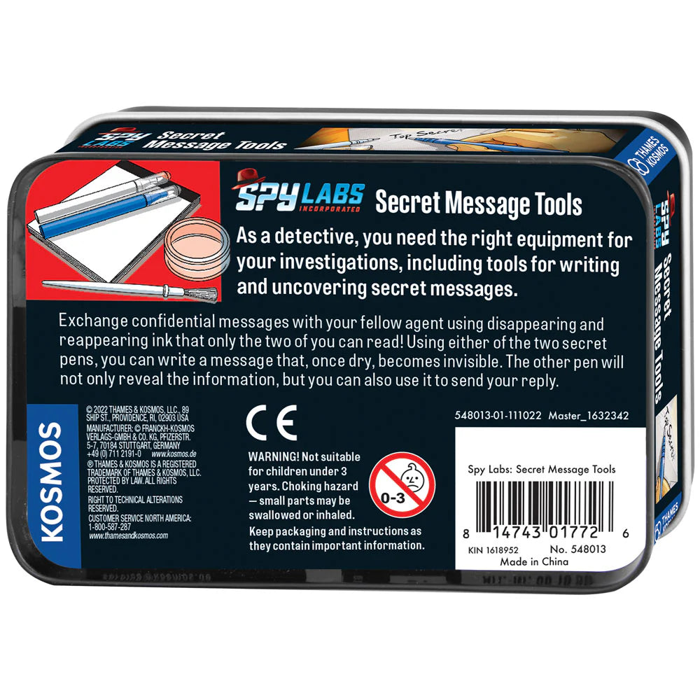 Spy Labs Tins - Secret Message Tools