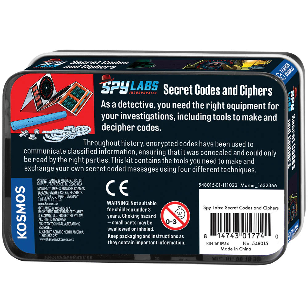 Spy Labs Tins - Secret Codes and Ciphers