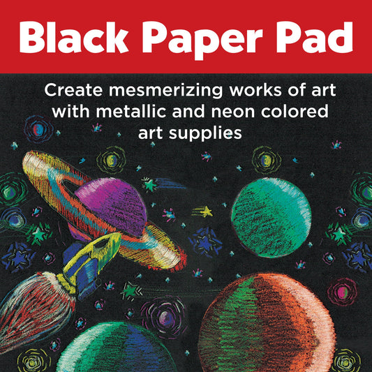 Black Paper Pad 9" x 12"