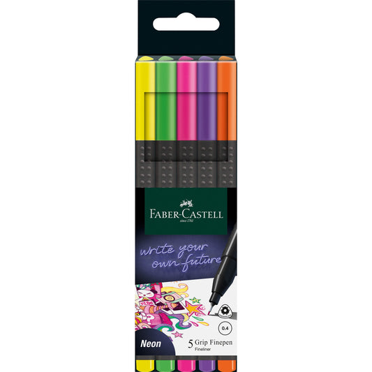 Black Edition Grip Fineliner - Neon