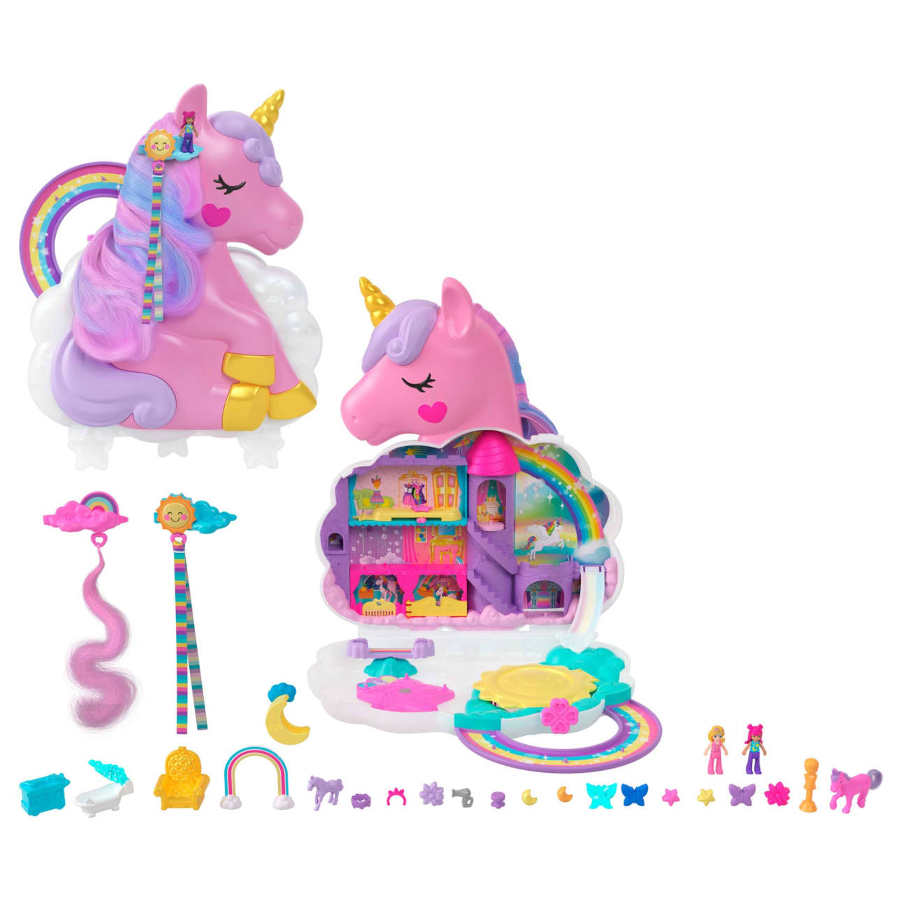 Polly Pocket - Rainbow Unicorn Salon