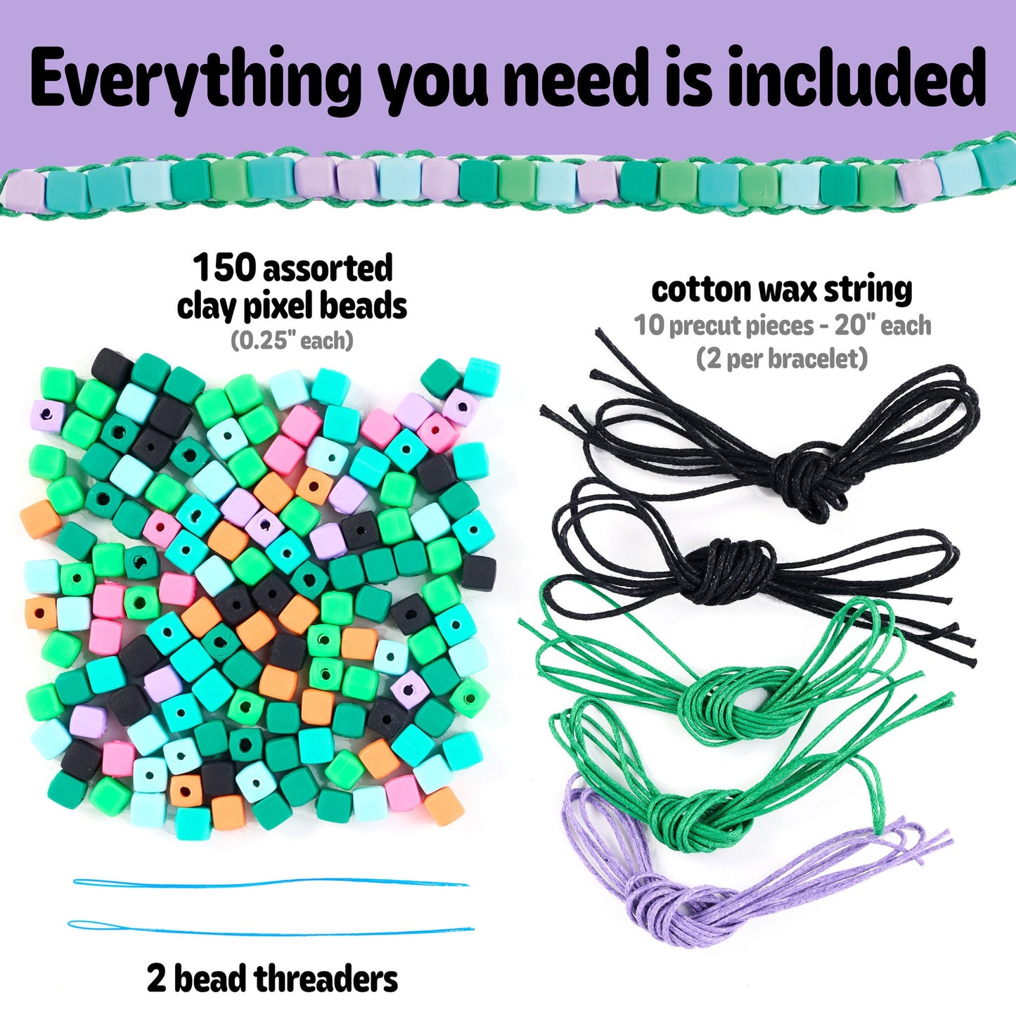 Mini Kit Woven Cube Bracelets