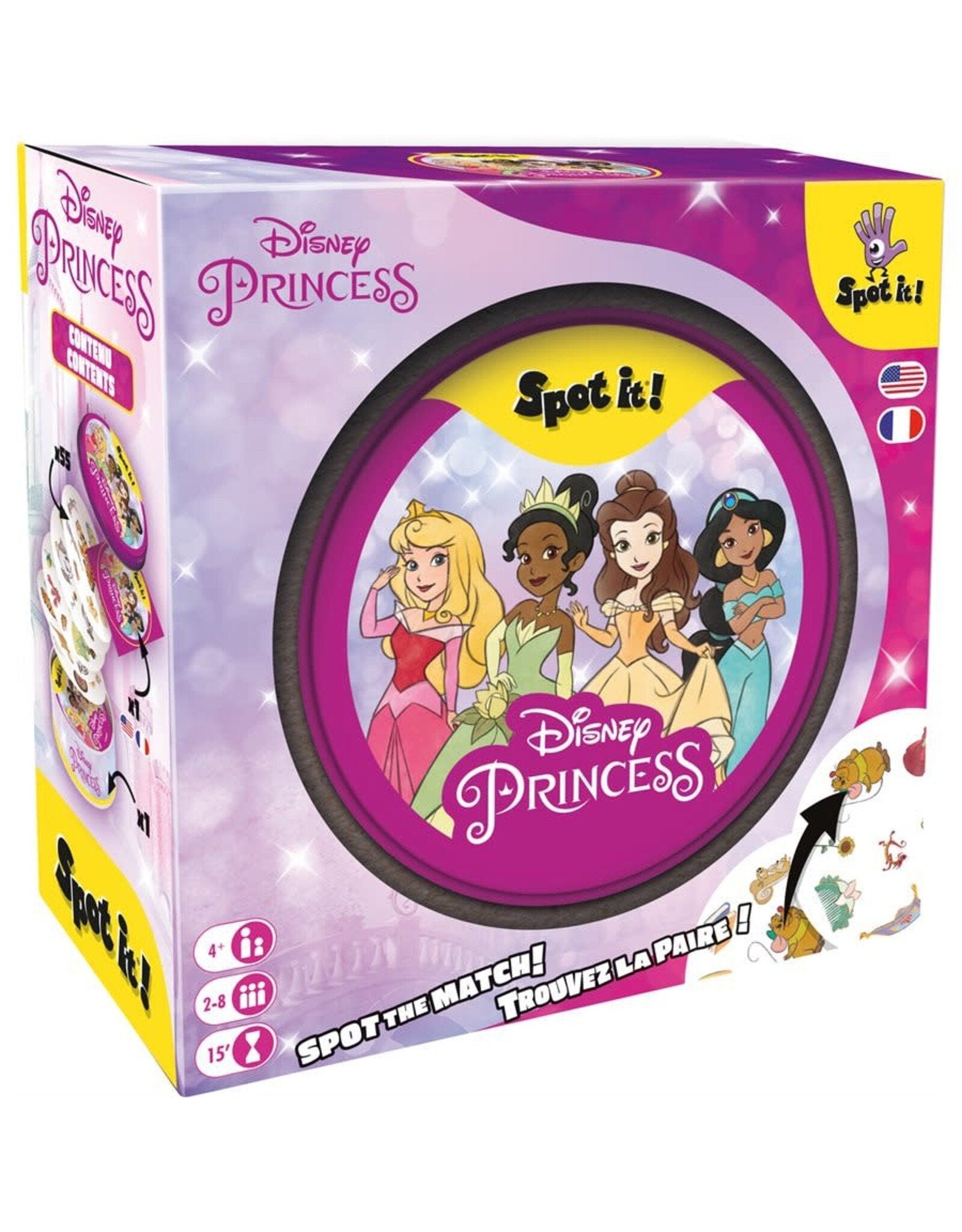 Spot It! Disney Princess – Eco Box Edition (Multilingual)