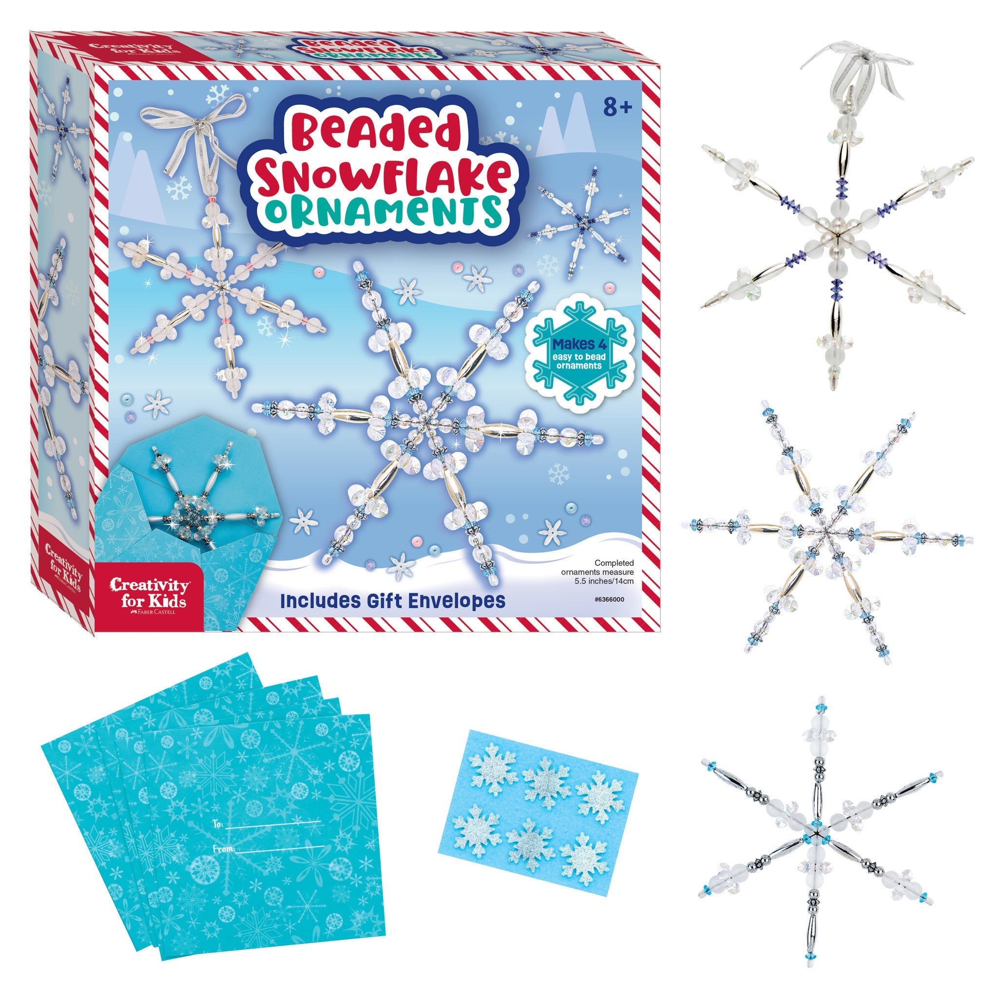 Holiday Beaded Snowflake Ornaments